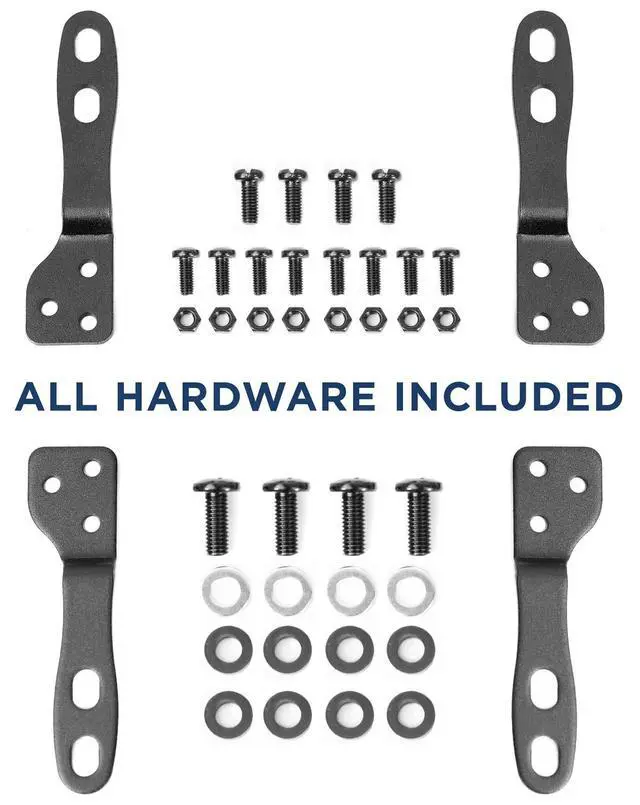 Alt view image 7 of 7 - VESA Mount Adapter Kit, 75/100 to 200x200mm | Converts small VESA patterns to fit 23-42 inch TVs and monitors, steel construction