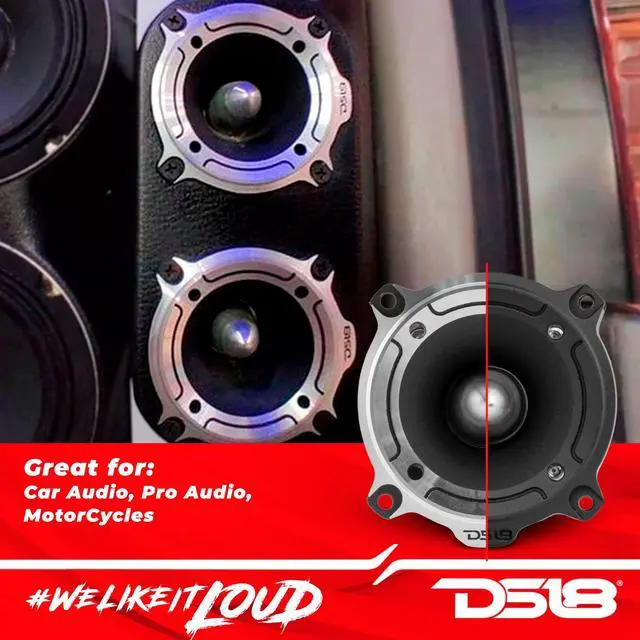 Alt view image 3 of 7 - PRO-TW220B 3 PRO Aluminum Super Bullet Tweeter - 240 Watts Max 120 Watts RMS with Built in Crossover - Extremely high 104 dB Rating - 2 Speakers