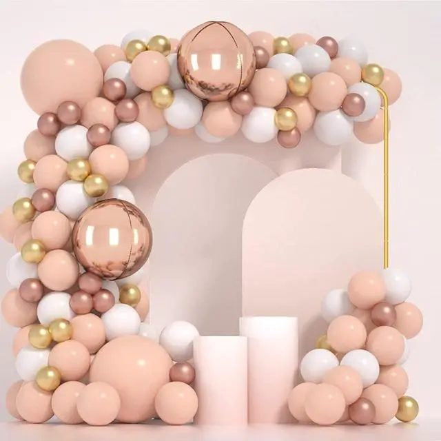 Alt view image 2 of 7 - Metal Wedding Arch Backdrop Stand for Parties 6.6FT Gold Balloon Arch Square Frame Kit Pipe and Drape Stand Floral for Ceremony, Wedding, Baby Shower, Birthday Party, Flower Wall Decoration