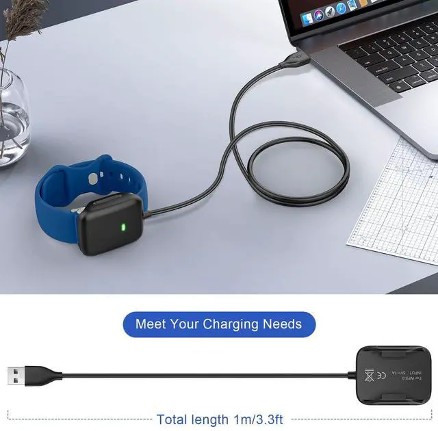 Alt view image 6 of 7 - USB Charger for Whoop 5.0/MG, One, Peak, Life-3.3 Ft/1mNot Compatible with Whoop 4.0