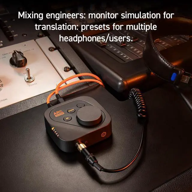 Alt view image 7 of 7 - ARC ONEAR Headphone & In-Ear Monitor (IEM) Correction System with DAC/Amplifier, Virtual Studio Monitoring, Spatial Processing, Calibration Profiles for 250+ Models