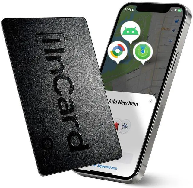 Main image of Wallet Tracker Card for Both Googles Find Hub and Apple Find My, 5 Years Battery Life Ultra-Thin Android Tracker Card, IP68 Waterproof Wallet Finder for Passport, Purse,Gags,1 Pack