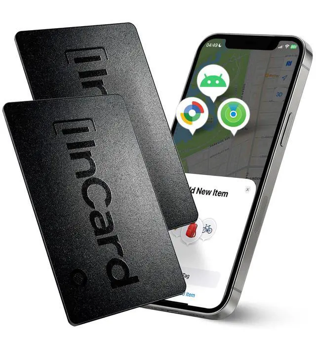 Alt view image 2 of 7 - Wallet Tracker Card for Both Googles Find Hub and Apple Find My, 5 Years Battery Life Ultra-Thin Android Tracker Card, IP68 Waterproof Wallet Finder for Passport, Purse,Gags,1 Pack