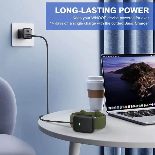 Alt view image 7 of 7 - USB Charger for Whoop 5.0/MG, One, Peak, Life-3.3 Ft/1mNot Compatible with Whoop 4.0
