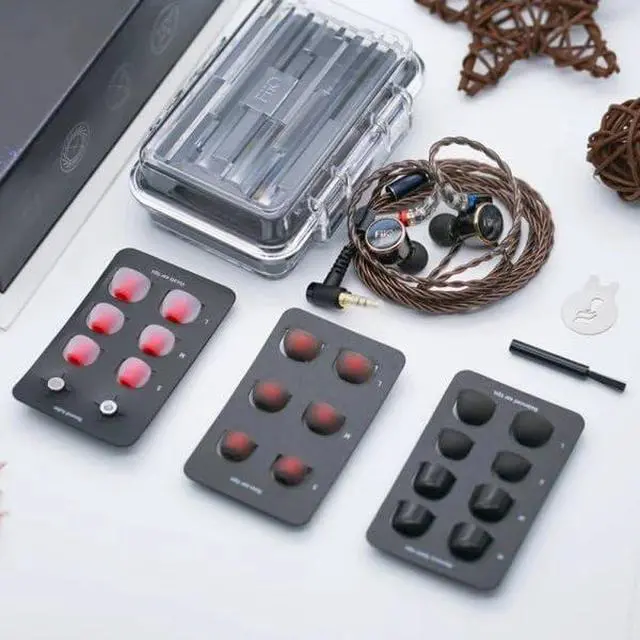 Alt view image 2 of 7 - FD3 Earphones in-Ear Earbuds High Resolution 1DD Bass Heavy MMCX Connector (Black)