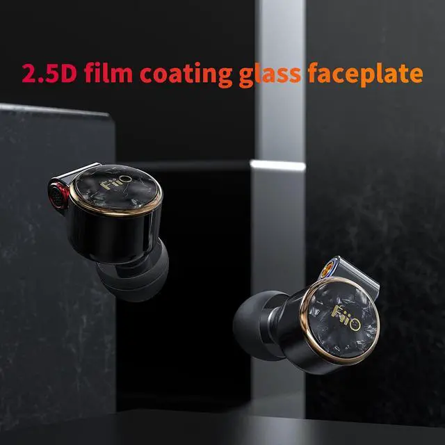 Alt view image 6 of 7 - FD3 Earphones in-Ear Earbuds High Resolution 1DD Bass Heavy MMCX Connector (Black)