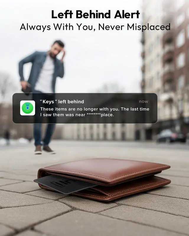 Alt view image 7 of 7 - Wallet Tracker Card for Both Googles Find Hub and Apple Find My, 5 Years Battery Life Ultra-Thin Android Tracker Card, IP68 Waterproof Wallet Finder for Passport, Purse,Gags,1 Pack