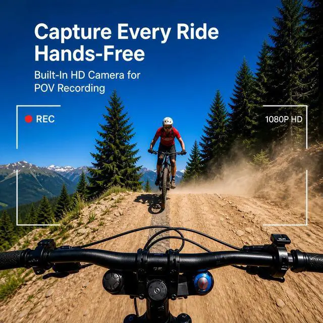 Alt view image 3 of 7 - AI Smart Glasses with Camera, 4K Photo Capture & HD Video Recording, Sport 8MP POV Camera Glasses for Cycling, 6-Axis EIS Stabilization, AI Voice Assistant, Translation, Men Women