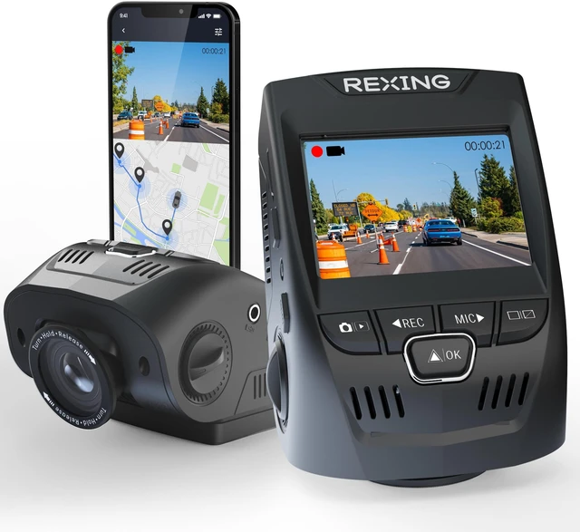 Main image of V1-4K Ultra HD GPS Dash Cam 2.4 LCD, Wi-Fi, 170° Wide Angle, G-Sensor, WDR, Loop Recording, Supercapacitor, Mobile App, CPL Filter, Supports 256GB