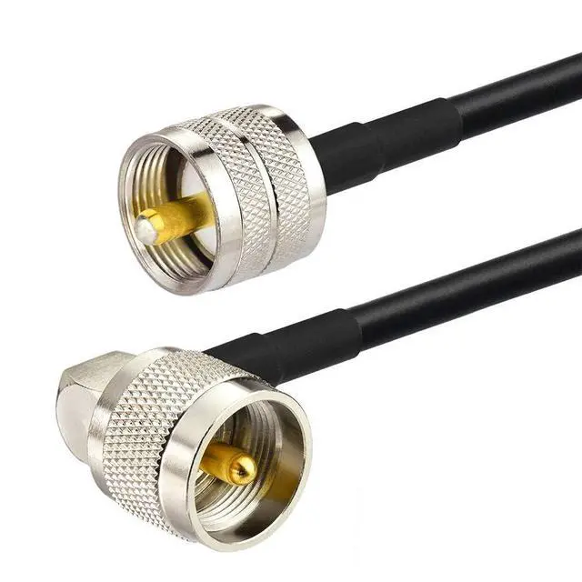 Alt view image 5 of 7 - PL-259 Jumper Cable UHF (Pl259) Male to Male Low Loss Digital RG58 Coax Cable (12 Inch RG58) for HAM & CB Radio,Antenna Analyzer,Dummy Load,SWR Meter 2-Pack