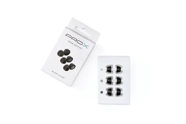 Alt view image 3 of 3 - Audio - Pro X Memory Foam Eartips (Black Alloy)