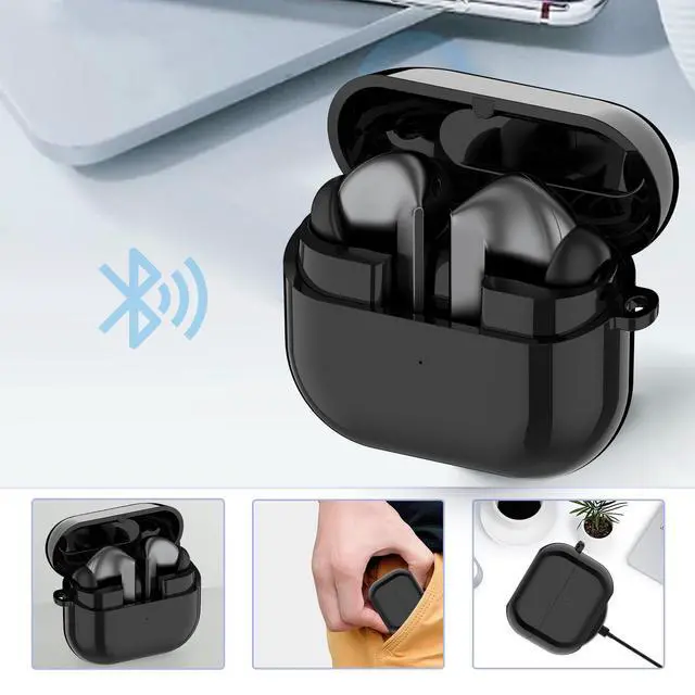 Alt view image 5 of 7 - Charging Case for Samsung Galaxy Buds 3 Pro SM-R630 Replacement Charger Case Dock Cradle with USB C Cable Cord Station for Galaxy Buds 3 Pro Earbuds Accessories (Black)