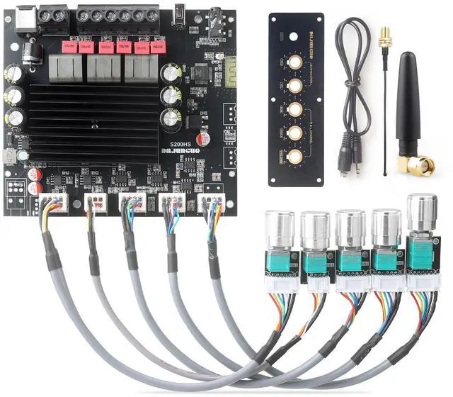 Main image of 100W+100W+200W Power Amplifier Board, TPA3221 Chip with BluetoothAUX and USB Inputs, 2.1 Channel Audio Power Amplifier (S200HS-W)