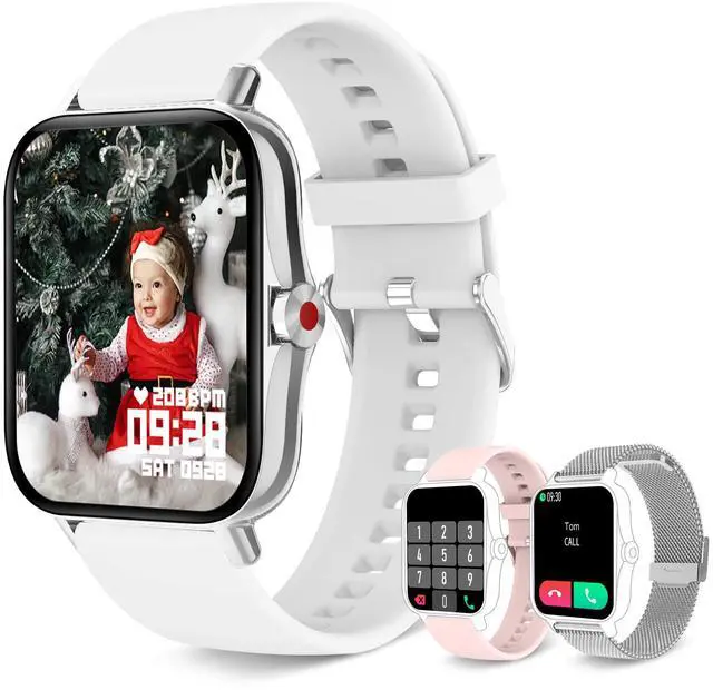 Main image of Smart Watches for Women(Answer/Make Call), Smart Watch for Android Phones iPhone, 1.7" HD Full Touch Screen Waterproof Watches Fitness Tracker with Heart Rate Sleep Steps Monitor Gifts for Women
