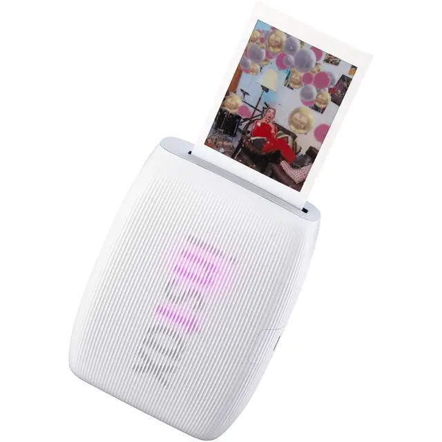 Alt view image 2 of 5 - Bundle with Compatible Fuji Mini Link 3 Smartphone Printer Clay White + Fuji Film Value Pack 20 Sheets Accessories Bundle with Album + 5 Plastic Desk Frames + Paper & Sticker Frames (Clay White)