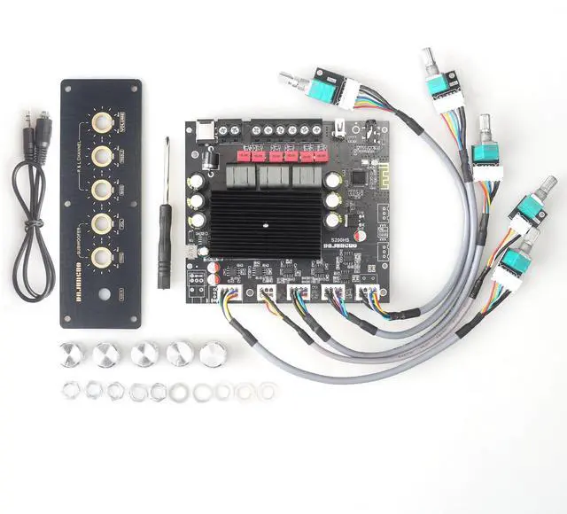Alt view image 6 of 6 - 100W+100W+200W Power Amplifier Board, TPA3221 Chip with BluetoothAUX and USB Inputs, 2.1 Channel Audio Power Amplifier (S200HS-W)