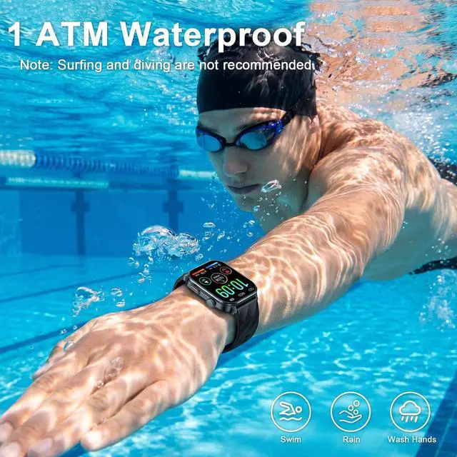 Alt view image 5 of 7 - Smart Watch for Men, GPS, 2.01" HD Fitness Watch Black | Answer/Make Calls, for Android & iPhone, Heart Rate/Sleep/Sports Monitor Smartwatch, 1 ATM Waterproof