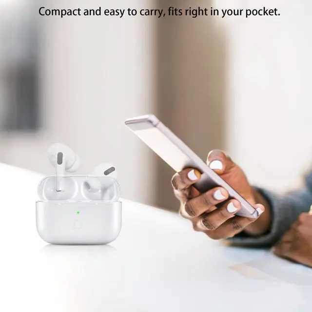 Alt view image 6 of 7 - Wireless Charging Case Compatible with AirPod Pro 3, Air Pod Pro 3rd Generation Charger Case Replacement with Bluetooth Pairing Function, No Earbuds,White