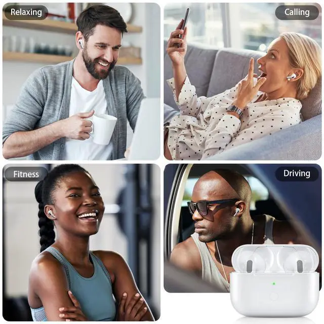 Alt view image 7 of 7 - Wireless Charging Case Compatible with AirPod Pro 3, Air Pod Pro 3rd Generation Charger Case Replacement with Bluetooth Pairing Function, No Earbuds,White