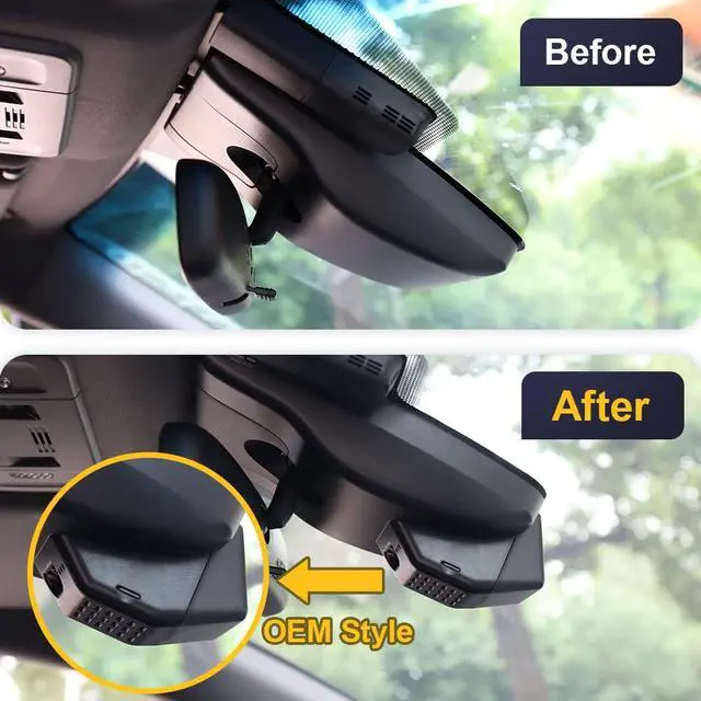 Alt view image 4 of 7 - Front 4K+Rear 1080P Dash Cam Adapts for Toyota Prius 2018-2022 (Part No#86466-47021) 4th Gen/XW50, OEM Factory Look, Dual HD Video, WiFi & APP, Loop Recording G-Sensor, Easy to Use, 128GB Card