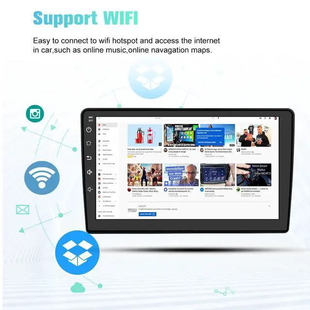 Alt view image 3 of 6 - Car Radio Stereo Upgrade for Dodge RAM 1500 2500 3500 2009 2010 2011 2012,Plug and Play Head Unit with CarPlay Android Auto 4Core 64GB