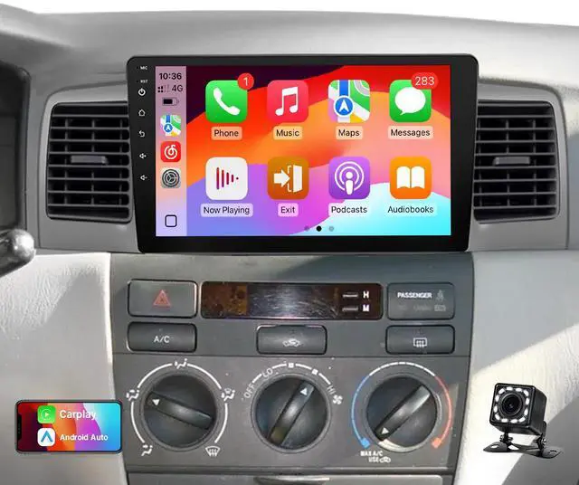 Main image of 9 Inch Linux Car Radio for Toyota Corolla 2003-2008 Carplay Stereo | Upgraded Fast Boot Screen(Non J.B.L Version), 9" IPS Touchscreen Head Unit with Carplay Android Auto Bluetooth FM AM + Camera