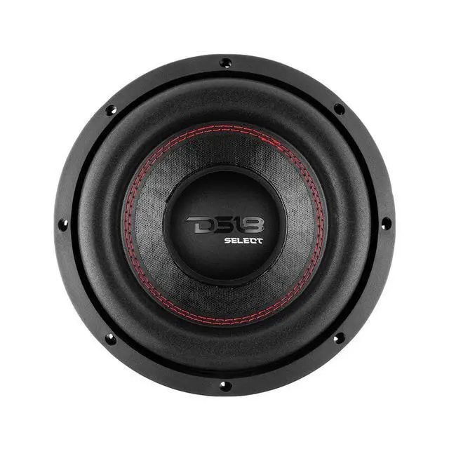 Main image of SLC-8S Subwoofer in Black - 8-Inch Speaker, 400W Max Power, 200W RMS Power, Aluminum 4 Layer Voice Coil, Black Steel Frame, SVC, 4 Ohm Impedance, Ferrite Magnet (1 Speaker) (SLC8S)