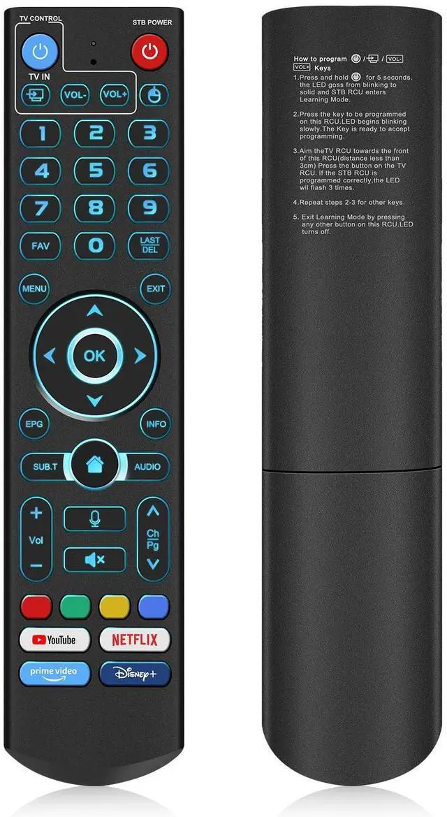 Main image of Backlight Voice Remote Control Replacement Compatible for vSeeBox V5 Pro,3 Pro, V3 Plus