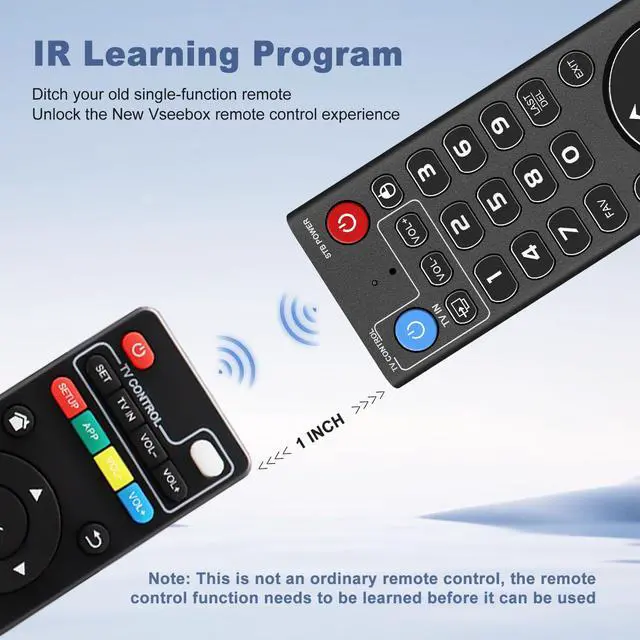 Alt view image 5 of 7 - Backlight Voice Remote Control Replacement Compatible for vSeeBox V5 Pro,3 Pro, V3 Plus