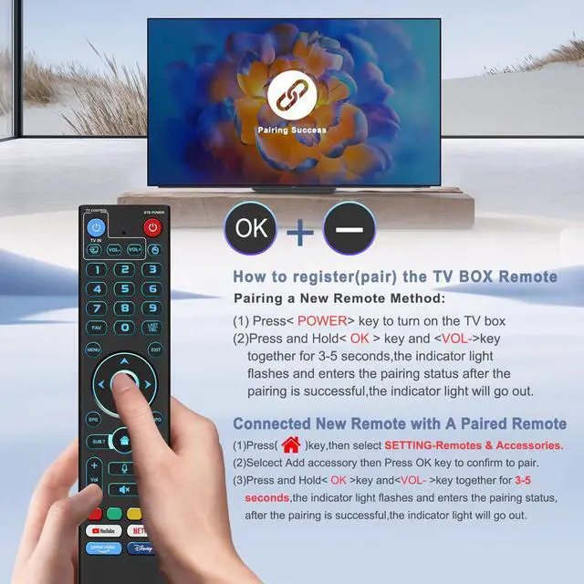 Alt view image 6 of 7 - Backlight Voice Remote Control Replacement Compatible for vSeeBox V5 Pro,3 Pro, V3 Plus