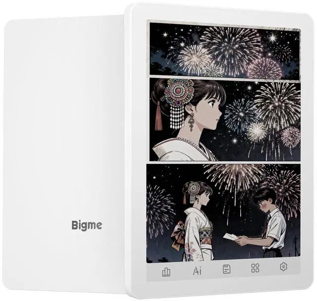 Main image of B6 Color eReader, E-Ink eBook Readers 6 Inch e-Reader Digital ePaper Tablet with 4GB +64GB, Android 14 OS, Adjustable Front Light Android eReaders Device with Audiobook, Ivory White2