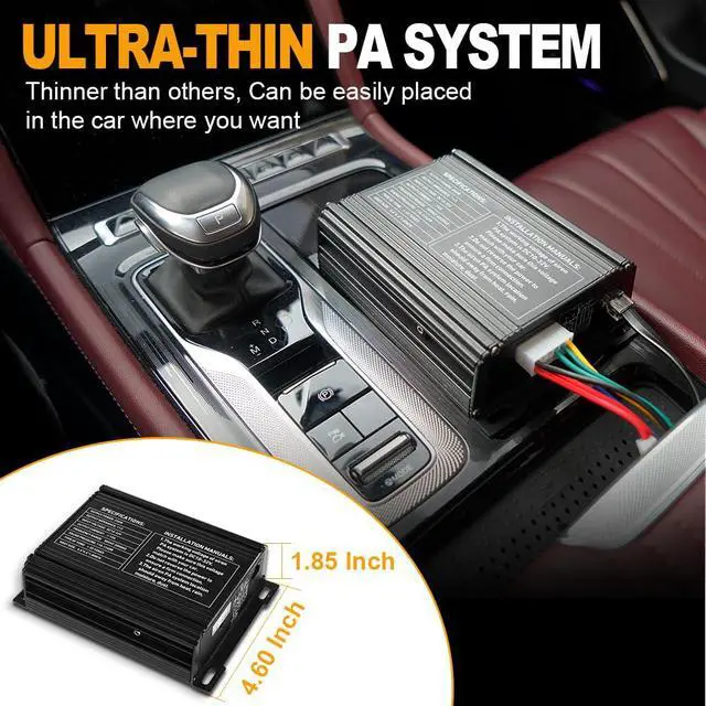 Alt view image 4 of 7 - Upgrade 250W Emergency Police Siren Speaker Multi-Tones Slim PA System Sirens with Handheld Controller & Mic Microphone Warning Electronic Alarm Sounds Horn Kit for Tow Truck Vehicles Car Pickup
