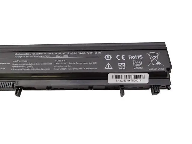 Alt view image 3 of 7 - VV0NF 58Wh Battery Replacement for Dell Latitude E5540 E5440, Compatible with 0K8HC 1N9C0 CXF66 WGCW6