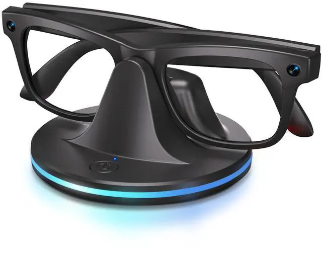 Main image of Charger for RayBan Meta Glasses, 7-Color Breathing Light Charging Station Compatible with Ray-Ban Meta Smart Glasses Wayfarer, Headliner, Skyler, Oakley HSTN, Storage Stand & Display Stand