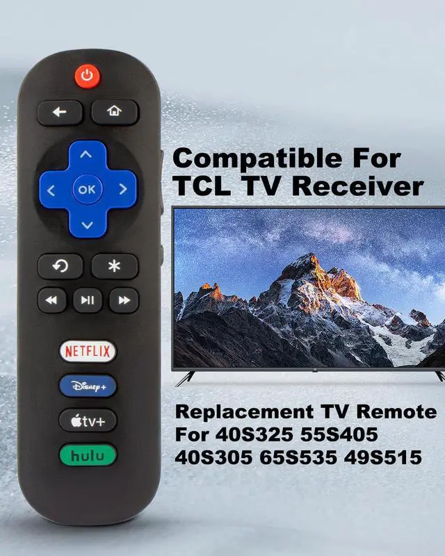 Alt view image 2 of 7 - Remote Control for TCL Tv Remote Replacement RC280 - No Programming Required - Replacement Remote for TCL 55s451 Remote Models 55S 21 65S451 43S451 50S451 55S451 75S451 85S451