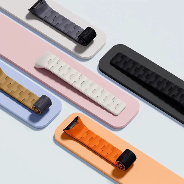 Alt view image 6 of 7 - Magnetic Watch Band Compatible with Fitbit Charge 6/5 Bands | Magnetic Closure with No Pin, One-handed Snap-on, Skin-friendly All-day Wear at Work or Gym, for Charge 6/5 Fitness Tracker