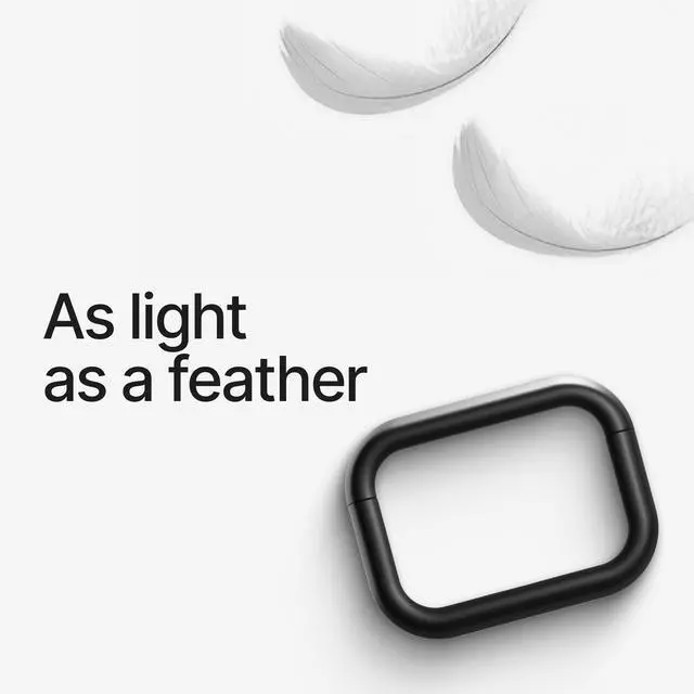 Alt view image 2 of 7 - Compatible with AirPods Pro 3 Case (2025), Minimalist Protective Shock Absorption Aluminum Shells + Elastomer Inlays, Slide-On Fit Charging Case Cover
