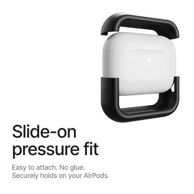 Alt view image 3 of 7 - Compatible with AirPods Pro 3 Case (2025), Minimalist Protective Shock Absorption Aluminum Shells + Elastomer Inlays, Slide-On Fit Charging Case Cover