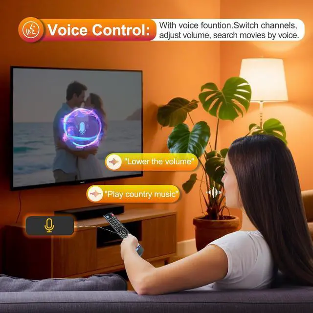 Alt view image 3 of 7 - Backlight V5 Pro Voice Remote Control Replacement Compatible for V3 V5 Pro, V3 Plus,Elite Ultra, and Elite Mini
