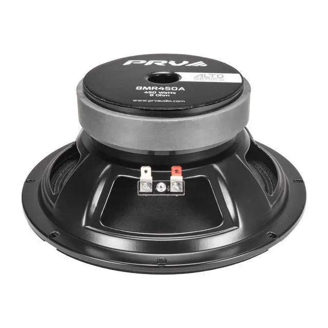 Alt view image 6 of 7 - 8MR450A 8 Inch Midrange Speaker, 8 Ohms, 450 Watts, 96 dB, Mid Range Loudspeaker for High Output Pro Sound System (Single)
