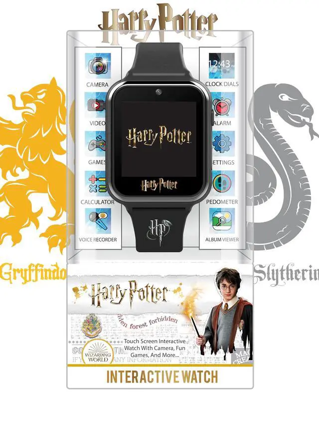 Alt view image 4 of 7 - Harry Potter Kids Smart Watch Interactive Touchscreen Watch with 10 Changeable Faces, Camera, Games, Alarm, Stopwatch, Step Counter & Calculator Fits Wrists from 5.5" to 8"