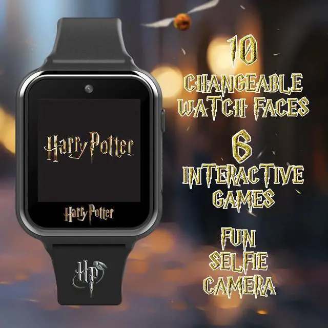 Alt view image 5 of 7 - Harry Potter Kids Smart Watch Interactive Touchscreen Watch with 10 Changeable Faces, Camera, Games, Alarm, Stopwatch, Step Counter & Calculator Fits Wrists from 5.5" to 8"