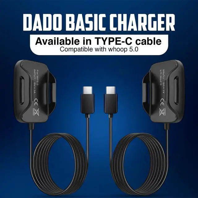 Alt view image 4 of 6 - Wired Charger Compatible with Whoop 5.0/MG, One, Peak, Life Durable & Waterproof Charger. Not Compatible with Whoop 4.0 (USB Type C)