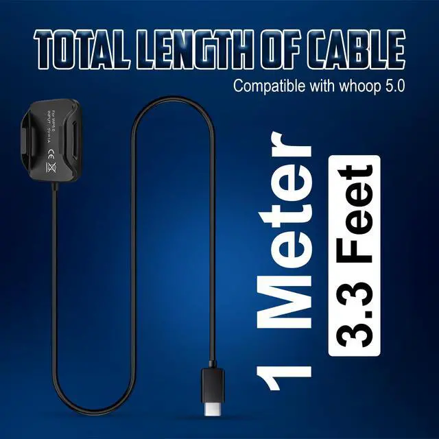 Alt view image 6 of 6 - Wired Charger Compatible with Whoop 5.0/MG, One, Peak, Life Durable & Waterproof Charger. Not Compatible with Whoop 4.0 (USB Type C)