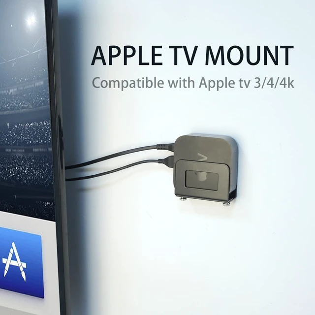 Alt view image 2 of 7 - Adjustable Small Device Wall Mount Holder for Apple TV,ROKU,Router,Modem and Other Media Players