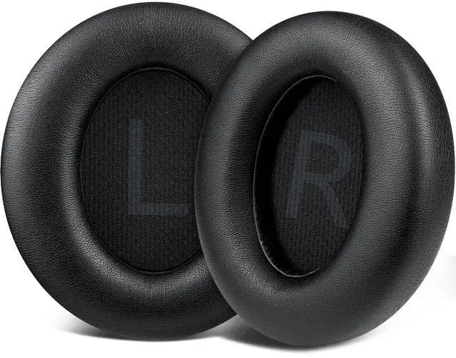 Main image of Ear Pads for Anker Q45 (Soundcore Space Q 45) Headphones, Ear Cushions with Softer Protein Leather, Noise Isolation Foam - Black