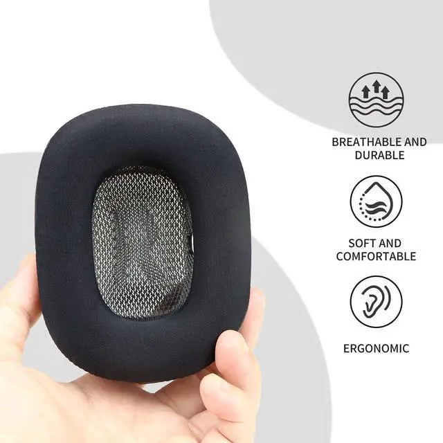 Alt view image 3 of 7 - Ear Cushions for AirPods Max 1 & 2 Over-Ear Headphones,Cooling Gel Earpads Covers Cups Pads with Memory Foam and Ice Silk Cloth-Black