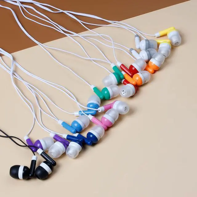 Alt view image 6 of 6 - Kids Bulk Earbuds 30 Pack Wholesale Earbuds Headphones Bulk | Perfect for School Classroom Libraries Students Multi Colored Individually Bagged 3.5mm Jack