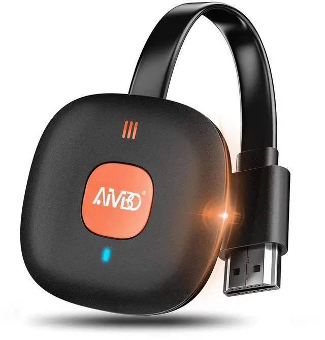 Main image of Wireless HDMI Dongle Adapter 4K, Display Receiver for iOS/Android/Windows Devices to TV, Monitor, or Projector, Screen Mirroring with Airplay/Miracast/DLNA for Movies, Presentations
