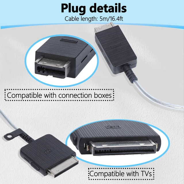 Alt view image 7 of 7 - 5m/16.4ft BN39-02470A Frame TV One Connect Cable Compatible with Samsung TV Frame TV Cable QN43-QN85 LS03AA LS03BA LS03DA LS03RA LS03TA LS03FA Q85RAT Q95TATNot Compatible with All 8K Frame TVs